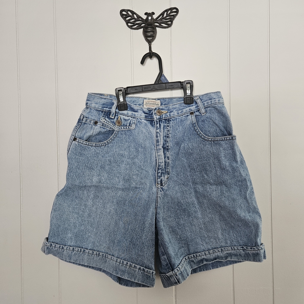 Vintage 90's St. John's Bay Light Blue Jean Shorts Size 10